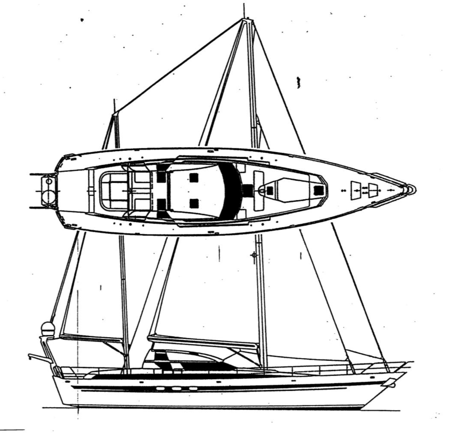 MOTOR SAILER 22.2m Yacht Design